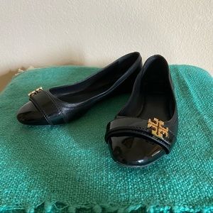 Tory Burch black leather ballet flats - purchased from Nordstrom